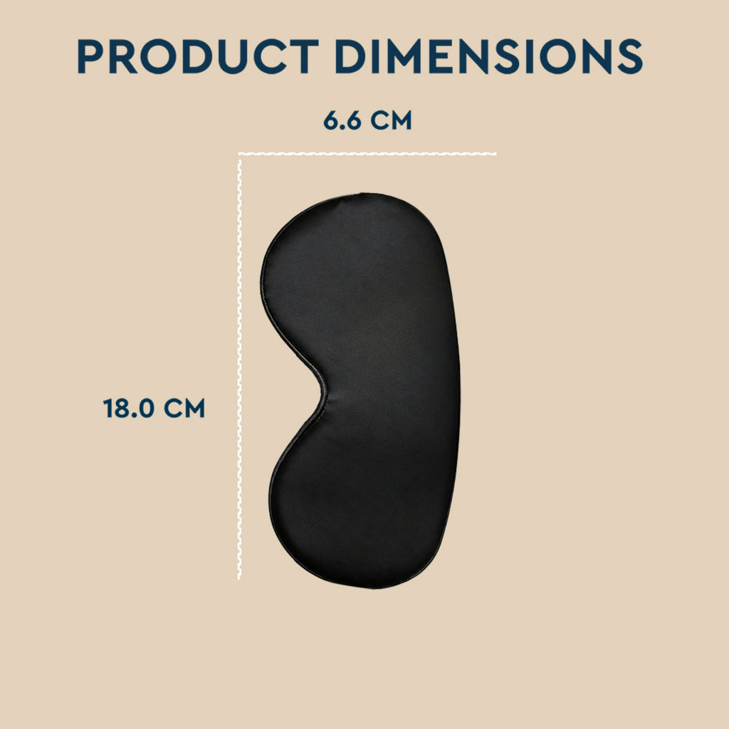 Satin Eye Mask Black
