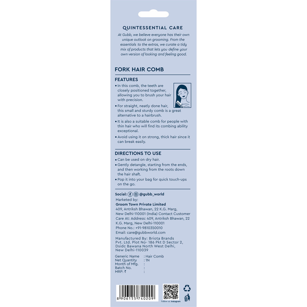 Santorini Hues Fork Hair Comb