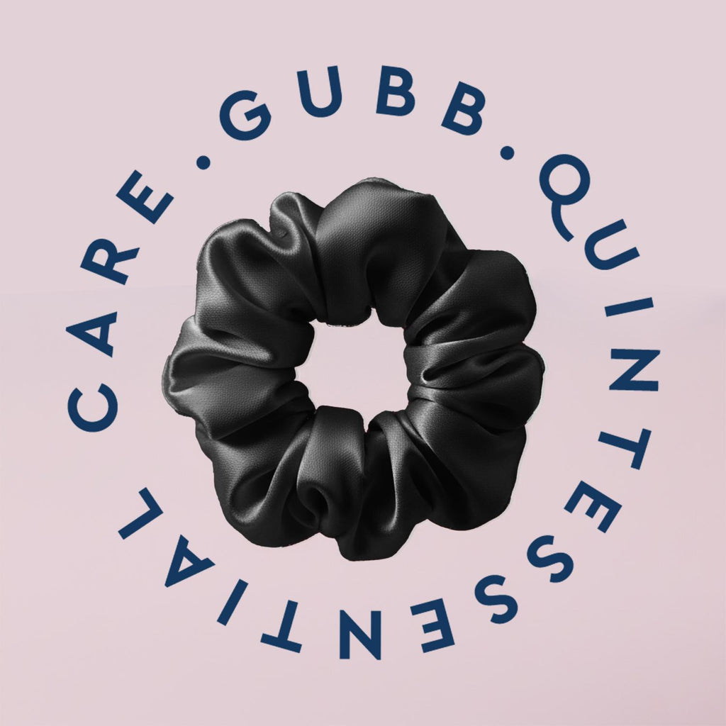 Black Satin Scrunchie