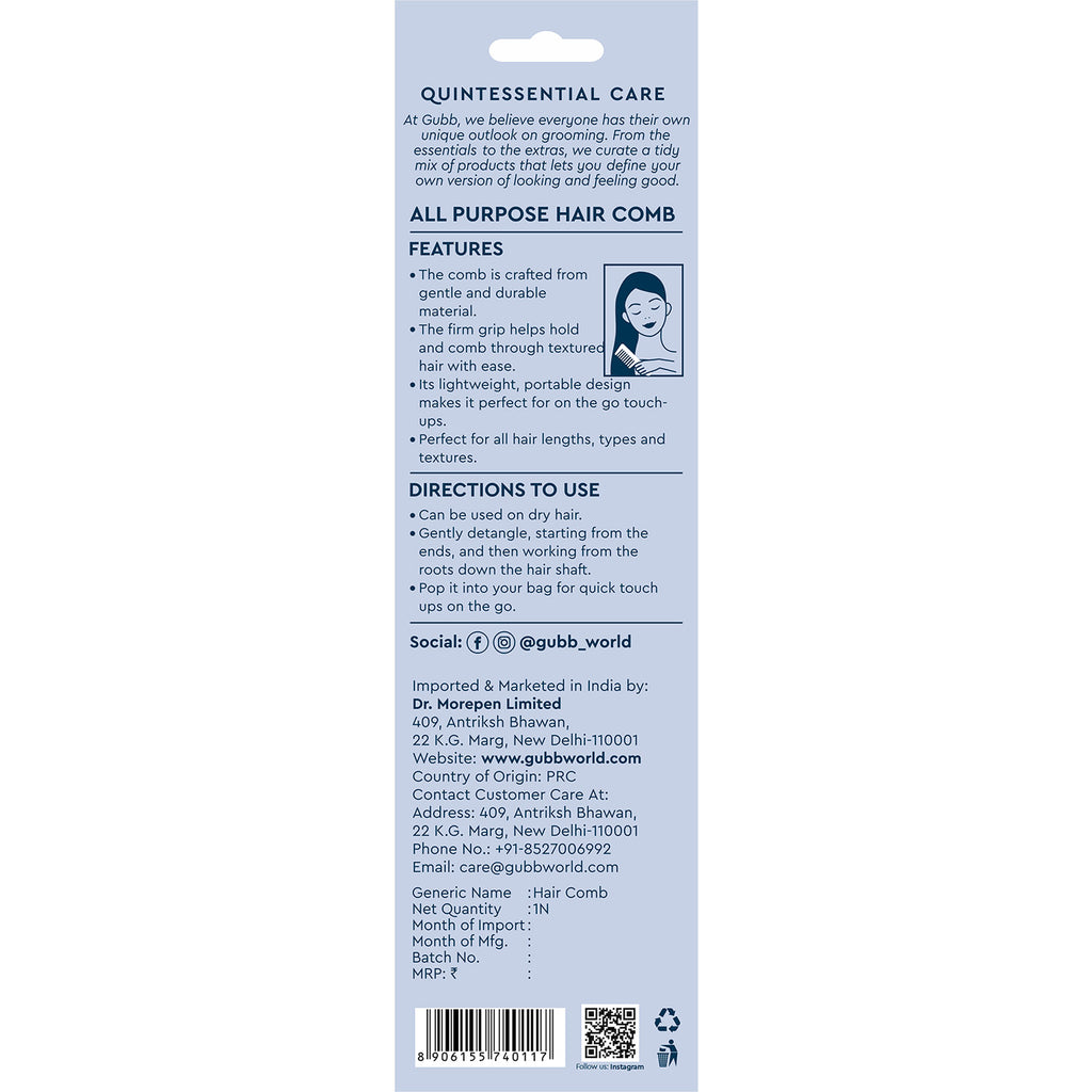 Santorini Hues All Purpose Hair Comb