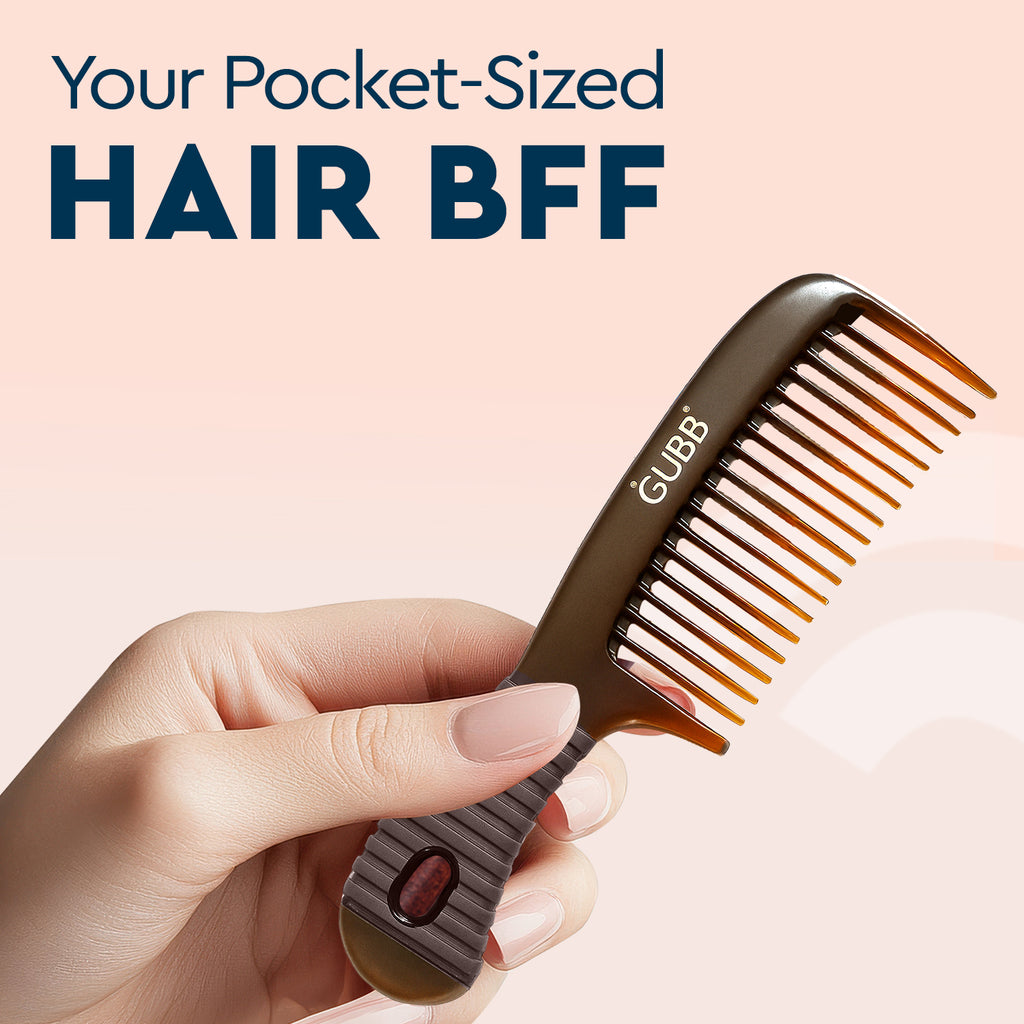 SHELL RANGE SMALL COMB WITH HANDLE