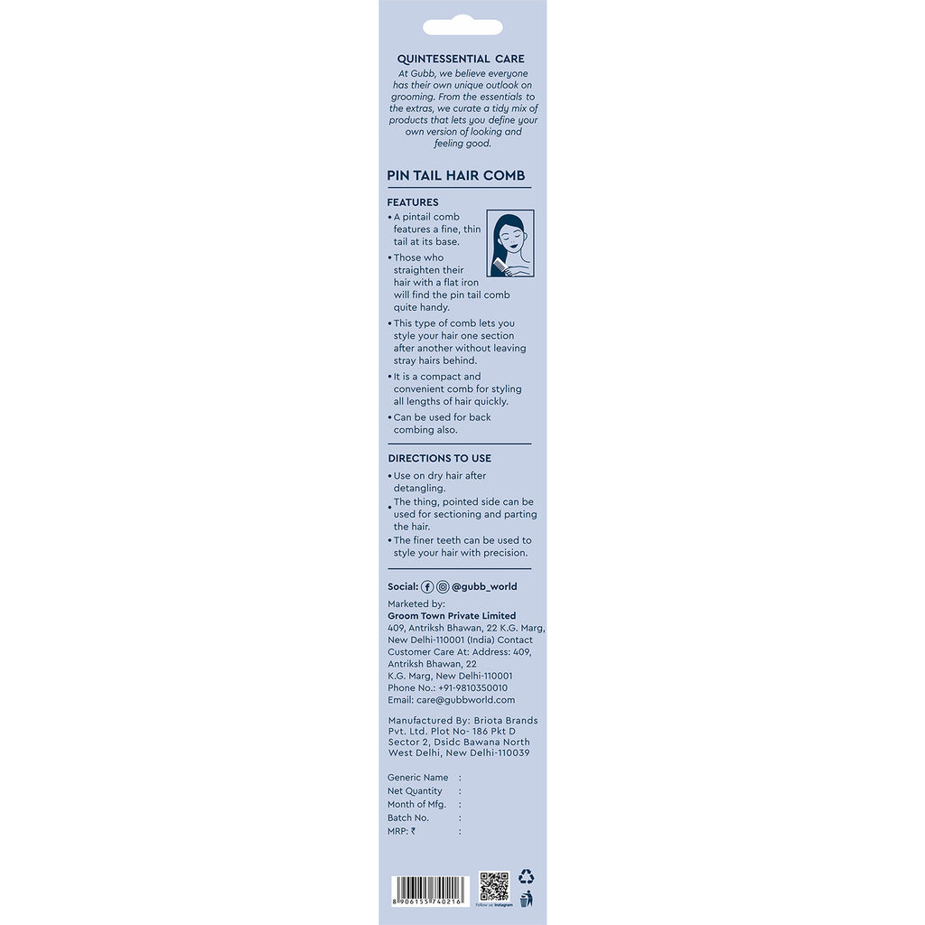 Santorini Hues Pin Tail Hair Comb