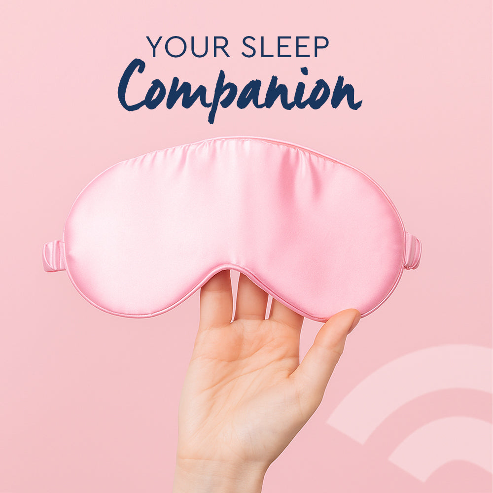 PINK SATIN EYE MASK