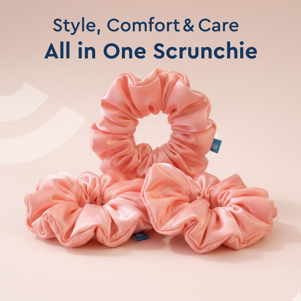 SATIN SCRUNCHIE (ROSE GOLD)