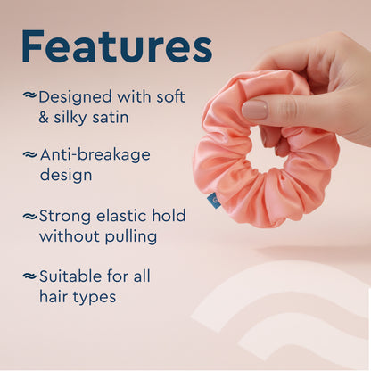 SATIN SCRUNCHIE (ROSE GOLD)