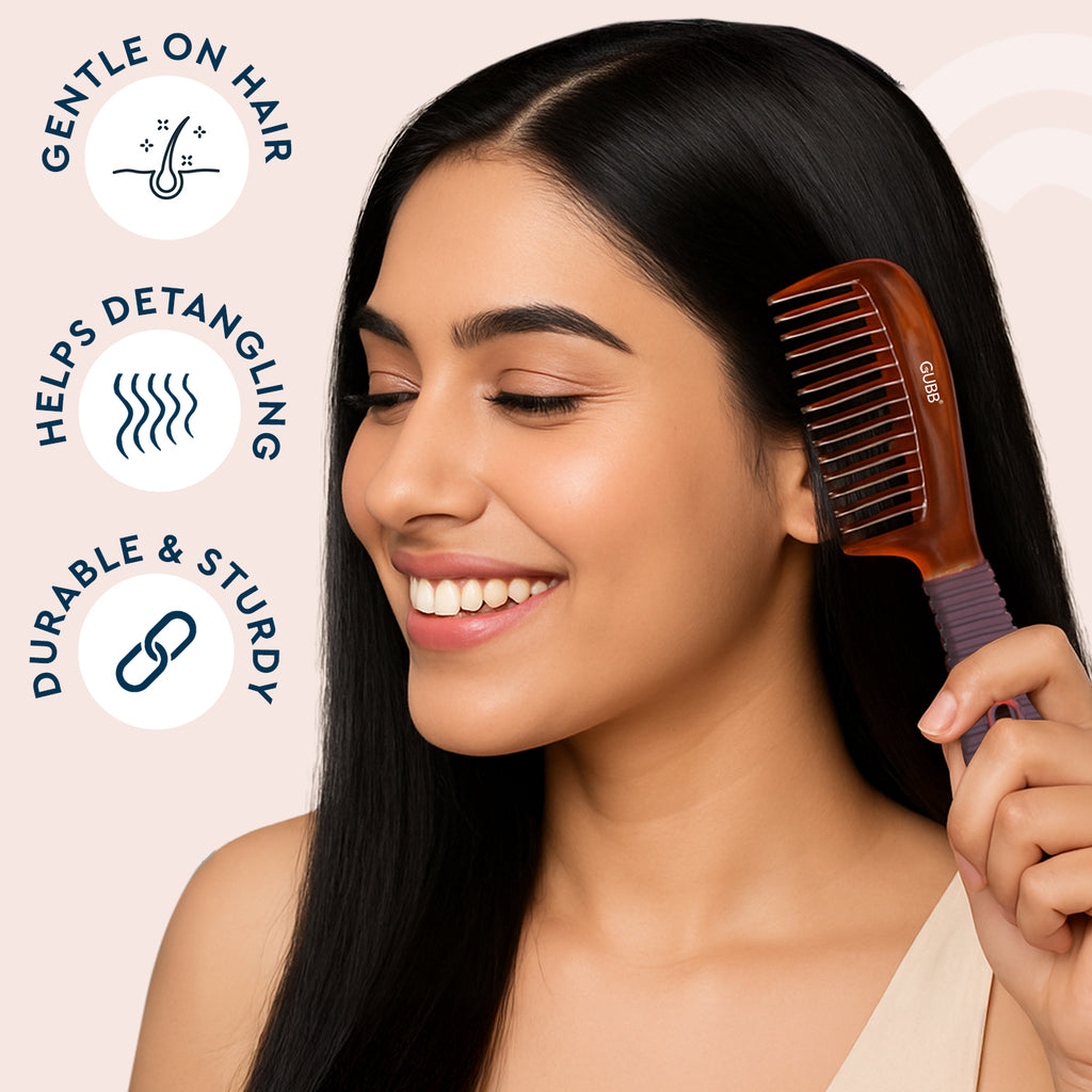 SHELL RANGE SMALL COMB WITH HANDLE