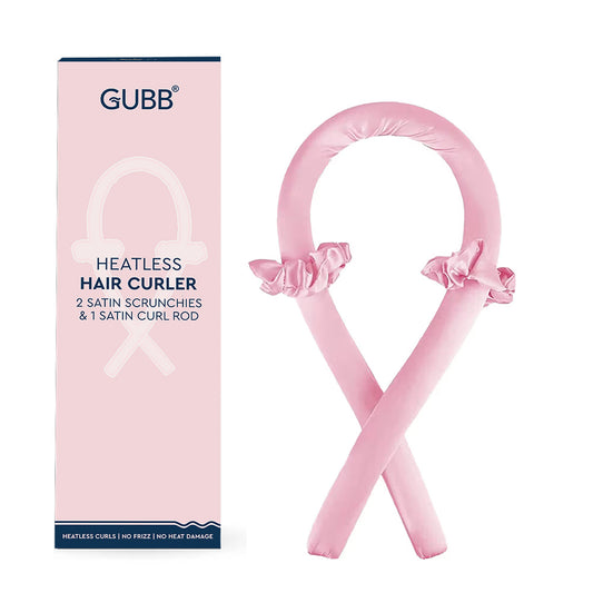 Heat-Free Hair Curler - Voluminous & Long Lasting Curls | 1 Hair Ribbon & 2 Scrunchies