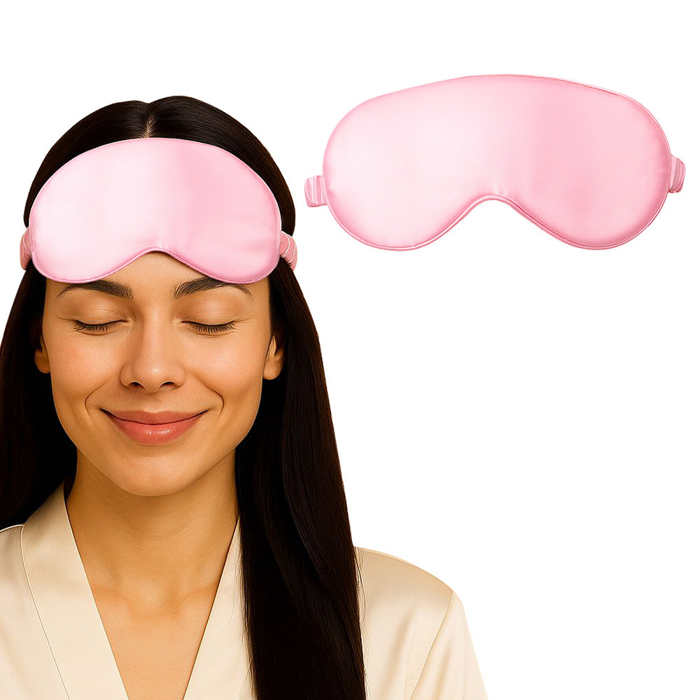 PINK SATIN EYE MASK