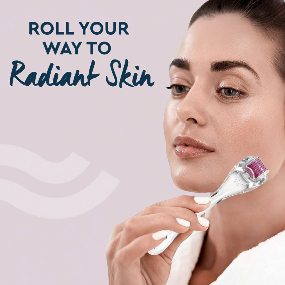 DERMA ROLLER TRANSPARENT PINK