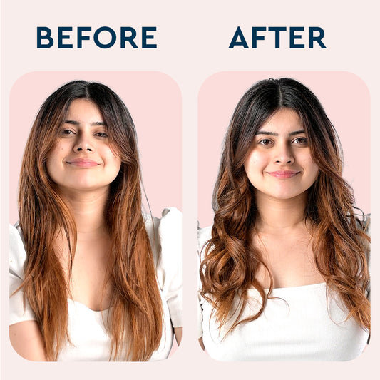 Heat-Free Hair Curler - Voluminous & Long Lasting Curls | 1 Hair Ribbon & 2 Scrunchies