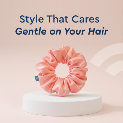 SATIN SCRUNCHIE (ROSE GOLD)