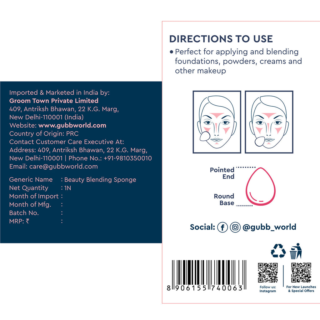 Beauty Blending Sponge Light Pink