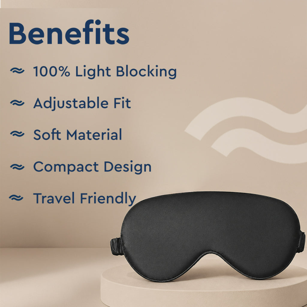 Satin Eye Mask Black