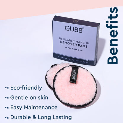 Reuseable Makeup Remover Pads (Pink & Beige)