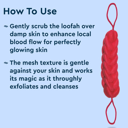GUBB BACK SCRUBBER (WITH ROPE LOOFAH)