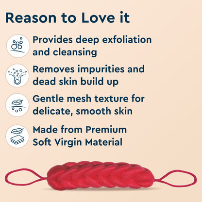 GUBB BACK SCRUBBER (WITH ROPE LOOFAH)