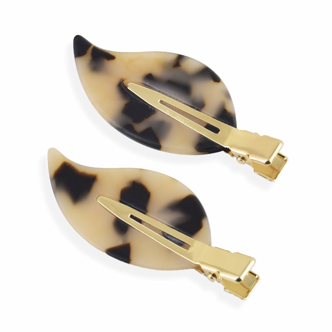 Caramel Delight Leaf Hair Clips