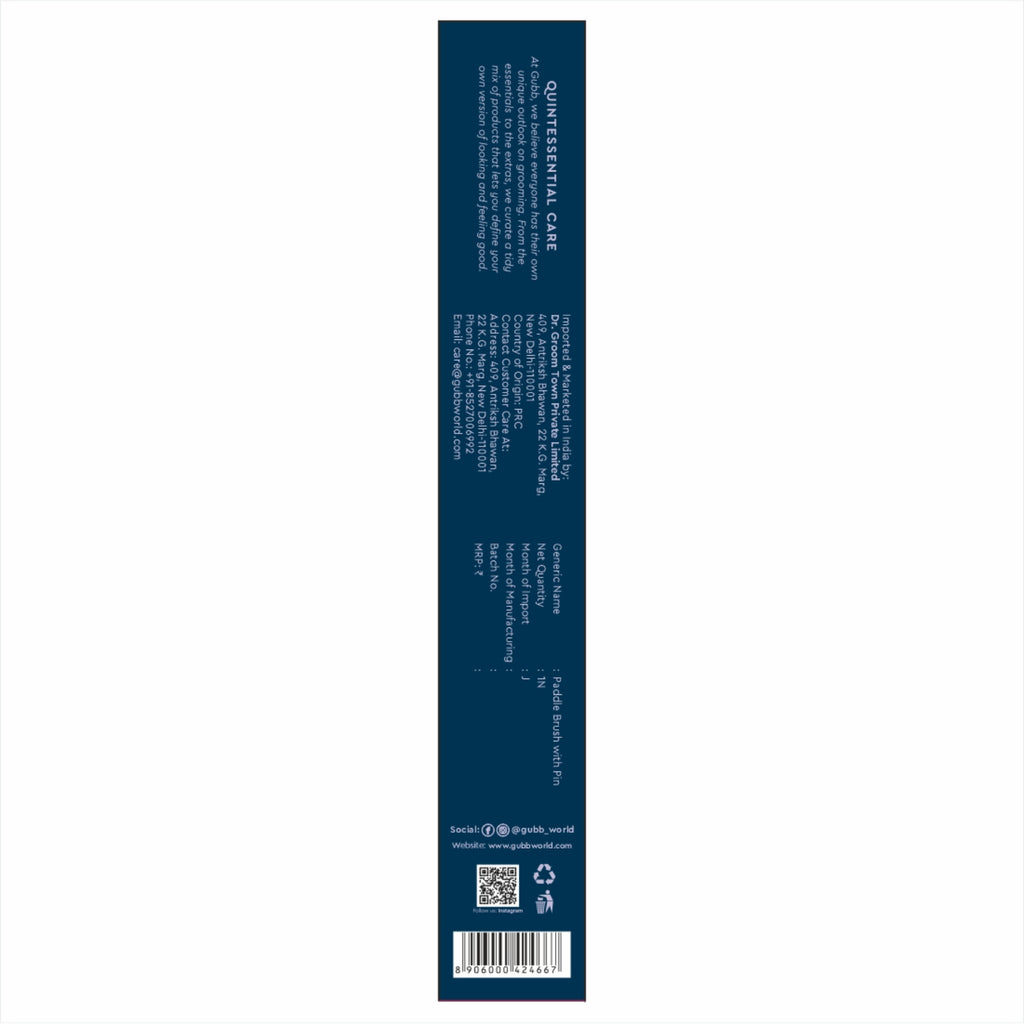 Elite Paddle Brush With Pin