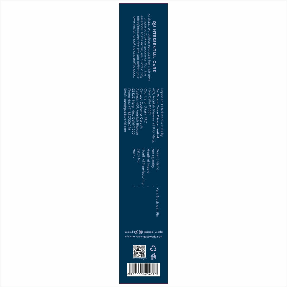 VENT BRUSH WITH PIN ELITE RANGE