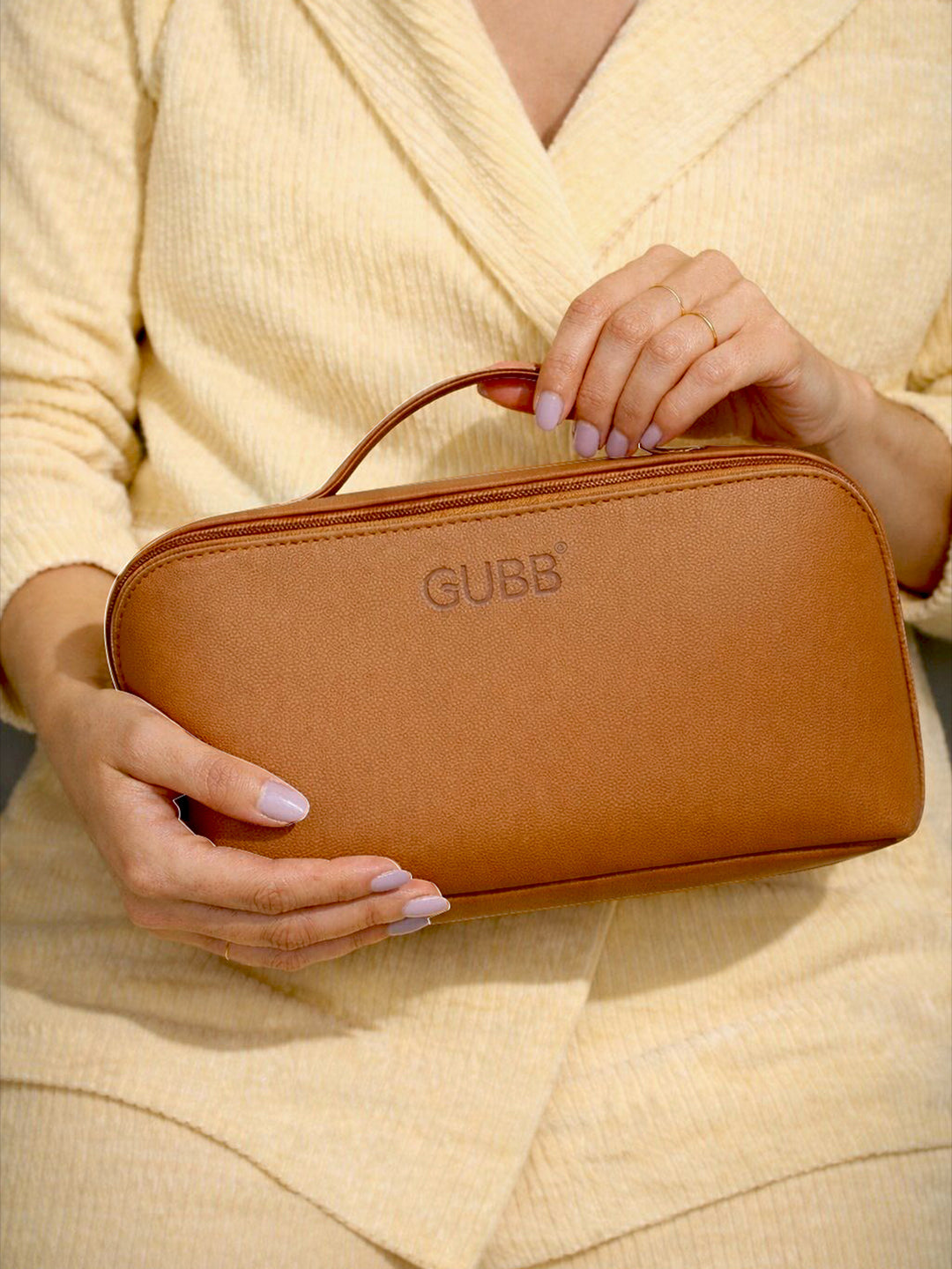 Makeup Organiser Bag Brown