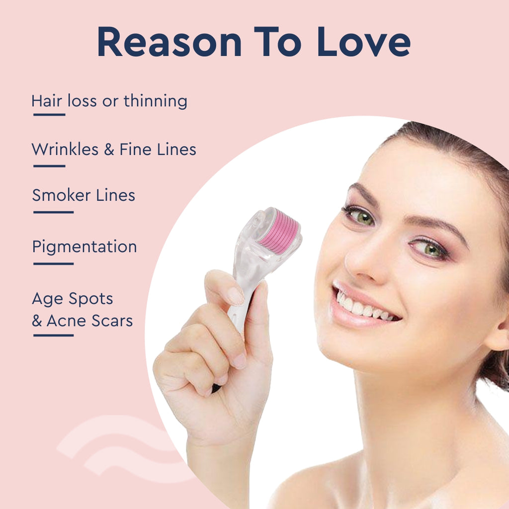 Derma Roller Transparent 0.5mm (Pink)