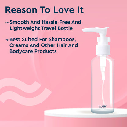 GUBB TRAVEL BOTTLE WITH PUMP 100 ML